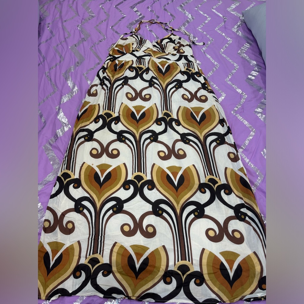 Maxi dress size 18 halter tie top